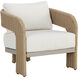Pylos Natural / Louis Cream Outdoor Lounge Chair